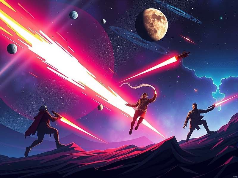 Comet Hunter Elite game banner featuring cosmic battle